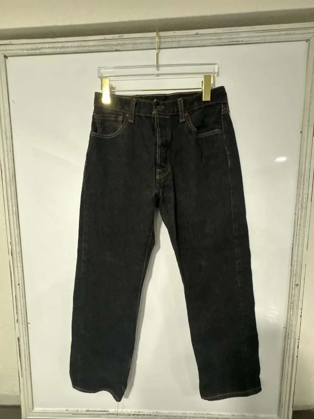 Levi's 501 Original Fit Dark Wash Button Fly Jeans